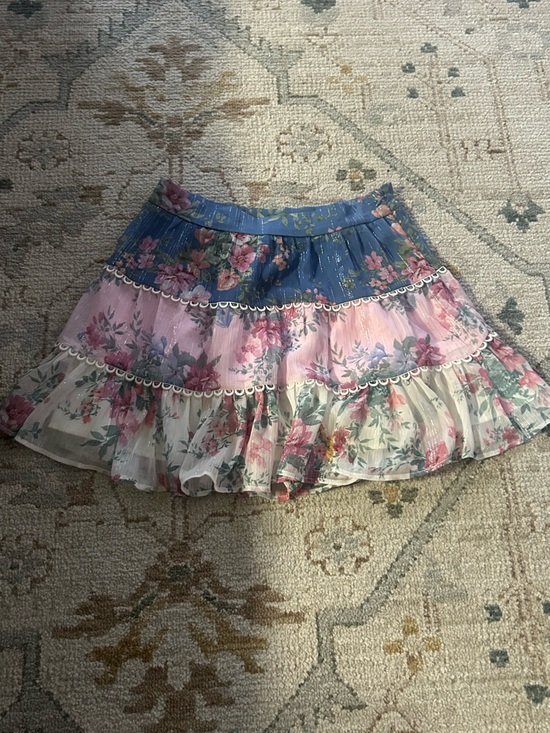 Altar'd State Dresses & Skirts - Altar'd State Blue Floral Tiered Skirt